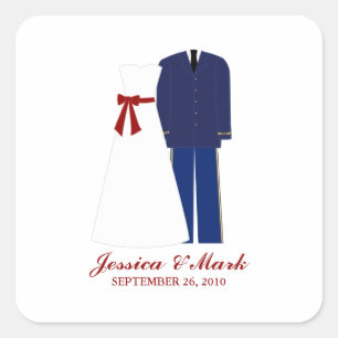 Stickers Mariage Militaire