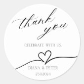 stickers mariage minimaliste (Devant)