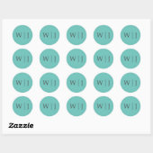 Stickers mariage minimaliste élégant (Feuille)