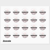Stickers Mariage Monogramme Merci (Feuille)
