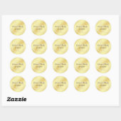Stickers Mariage Monogramme  or Cercles Mariages (Feuille)