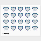 Stickers Mariage Monogramme Turquoise Aqua violet (Feuille)