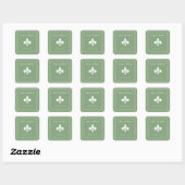 Stickers Mariage Moss Green Fleur de Lis (Feuille)