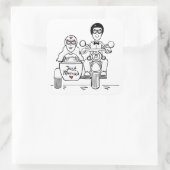 Stickers Mariage Moto et Sidecar (Sac)