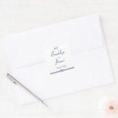 Stickers Mariage Nautique Avec Ancres (Enveloppe)