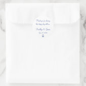 Stickers Mariage Nautique Merci (Sac)