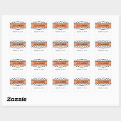 Stickers Mariage Orange Déco (Feuille)