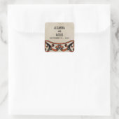 Stickers Mariage Orange Gothique (Sac)