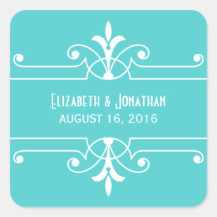 Stickers Mariage Ornementaux Aqua Fancy