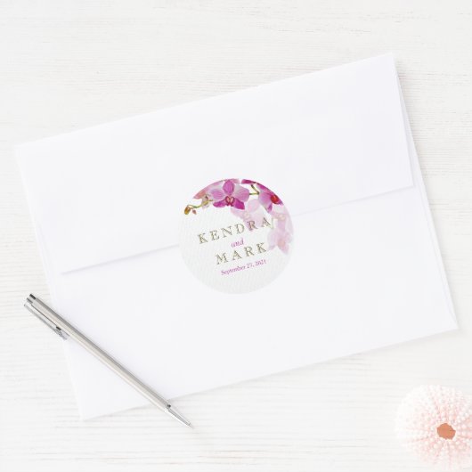 Stickers Mariage Paradise Orchidée (Enveloppe)