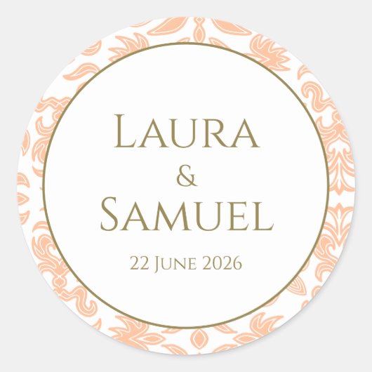 Stickers Mariage Pêche customisé (Devant)