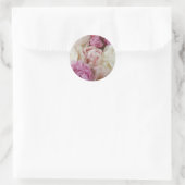 Stickers Mariage Peonies rose et blanc (Sac)