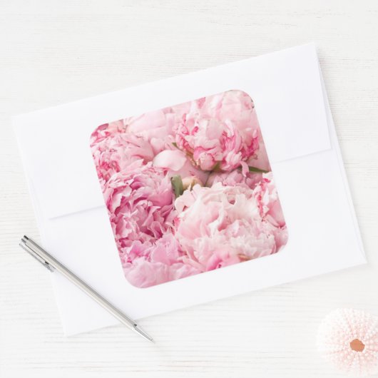 Stickers Mariage Peony Rose (Enveloppe)