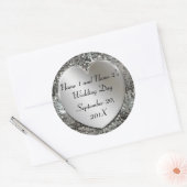 Stickers Mariage Personnalisé Élégant (Enveloppe)