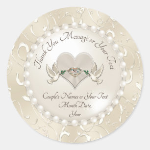 Stickers mariage personnalisé Merci étonnant