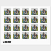 Stickers Mariage photo simple Favoriser Merci (Feuille)