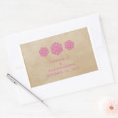 Stickers Mariage Pink Grunge D20 Dice (Enveloppe)