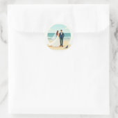 Stickers Mariage Plage (Sac)