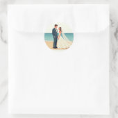 Stickers Mariage Plage (Sac)