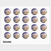 Stickers Mariage Plage Violet (Feuille)