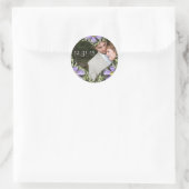 Stickers Mariage Purple Daisy Votre Photo (Sac)