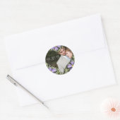 Stickers Mariage Purple Daisy Votre Photo (Enveloppe)