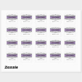 Stickers Mariage Purple Deco Flourish (Feuille)