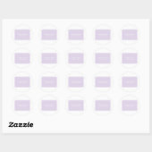 Stickers Mariage Purple Simplement Élégant (Feuille)