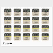 Stickers Mariage Quatrefoil Chic Jaune (Feuille)