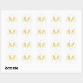 Stickers Mariage Renard Mariage Faveur Stickers Re (Feuille)
