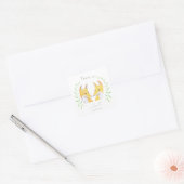 Stickers Mariage Renard Mariage Faveur Stickers Re (Enveloppe)