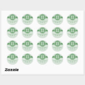 Stickers mariage roi et reine d'échecs, vert (Feuille)