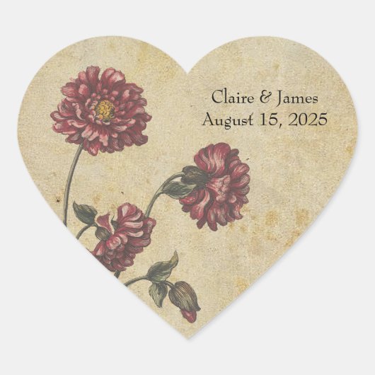 Stickers Mariage Romance gothique - Sombre et élég (Devant)