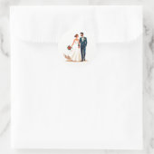 Stickers Mariage Romance vintage (Sac)