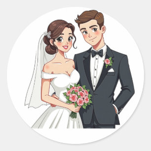 Stickers Mariage romantique