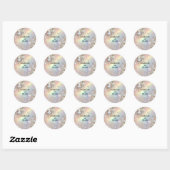 Stickers Mariage Romantique Couple (Feuille)