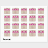 Stickers Mariage rose Élégant Déco (Feuille)