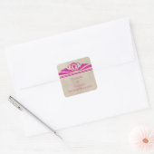 Stickers Mariage rose Élégant Déco (Enveloppe)
