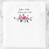 Stickers mariage rose floral Favoriser (Sac)