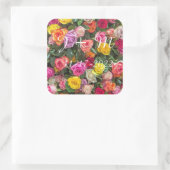 Stickers mariage Rose personnalisé (Sac)
