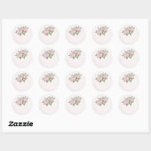 Stickers mariage rose pivoine Favoriser (Feuille)