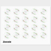 Stickers Mariage Rose romantique (Feuille)