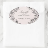 Stickers Mariage rose Rose vintage (Sac)
