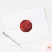 Stickers mariage rose rouge et sceaux d'enveloppes (Enveloppe)