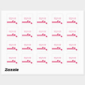 Stickers Mariage rose Simple Déco Chic (Feuille)