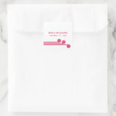 Stickers Mariage rose Simple Déco Chic (Sac)