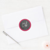 Stickers Mariage rose tableau noir (Enveloppe)