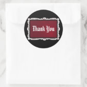 Stickers Mariage rouge et noir Goth (Sac)