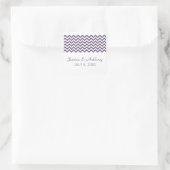 Stickers Mariage Simple Purple Chevron (Sac)
