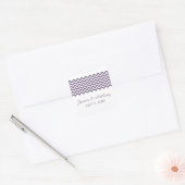 Stickers Mariage Simple Purple Chevron (Enveloppe)